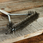 BergHOFF Stainless Steel 16.25" BBQ Brush with Wooden Handle