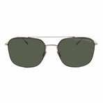 Porsche // Men's // P8940-C611 Pilot Sunglasses // Gold + Grey Lenses
