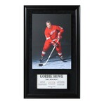 Gordie Howe // All Time Greats: Signature Plaque & Canvas Frame