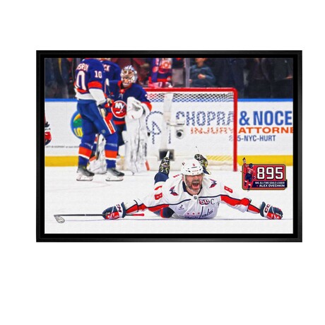 Alexander Ovechkin // Washington Capitals // Record Goal #895 Framed Canvas