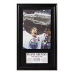 Wayne Gretzky // All Time Greats: Signature Plaque & Canvas Frame