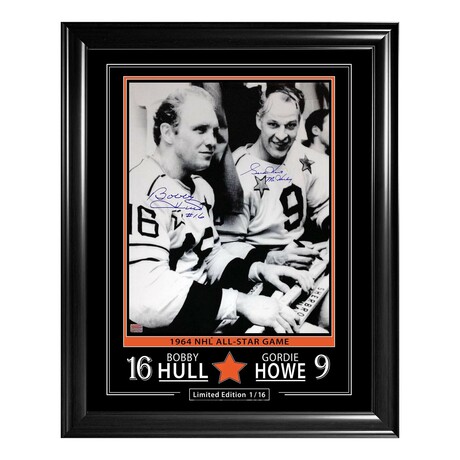 Gordie Howe & Bobby Hull // Signed Frame Ltd. Ed. #1/16
