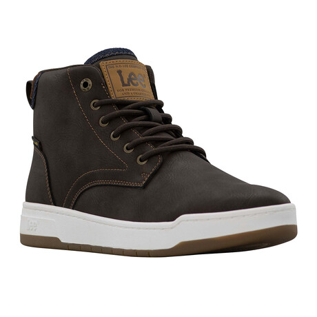 Spencer // Black Coffee + Navy Denim + Brit Tan (US: 8)
