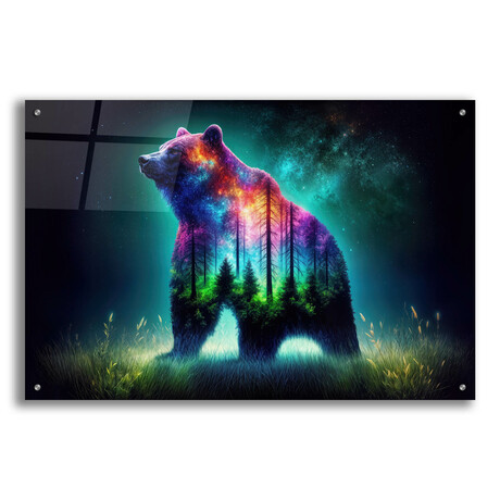 Vibrant Bear 5 (16"H x 12"W x 0.13"D)