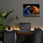 Fluid Ascent of the Wild Horses (16"H x 12"W x 0.13"D)