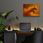 Emerging Tiger (16"H x 12"W x 0.13"D)