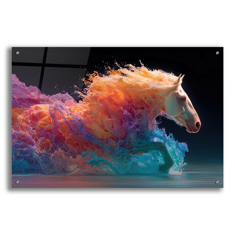 Emerging Horse (16"H x 12"W x 0.13"D)