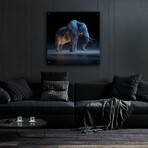 Magestic Moonlight Elephant (12"H x 12"W x 0.13"D)