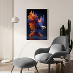 The Eagle’s Fluid Ascent (16"H x 12"W x 0.13"D)