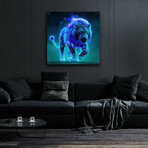 Electric Lion (12"H x 12"W x 0.13"D)