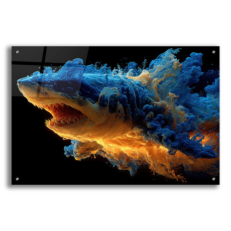 Emerging Shark (16"H x 12"W x 0.13"D)