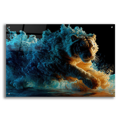 Ephemeral Tiger Energy (16"H x 12"W x 0.13"D)
