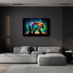 Vibrant Bear 2 (16"H x 12"W x 0.13"D)