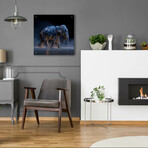 Magestic Moonlight Elephant 3 (12"H x 12"W x 0.13"D)