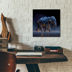 Magestic Moonlight Elephant 3 (12"H x 12"W x 0.13"D)