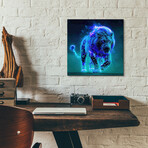 Electric Lion (12"H x 12"W x 0.13"D)