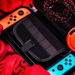 Premium Travel Case for Nintendo Switch & Switch Lite // Black/Red/Blue
