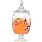 Madison Optic Glass Beverage Dispenser // 1.7 Gallon (217.6 oz)