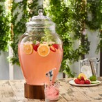 Madera Glass Beverage Dispenser // 3 GAL