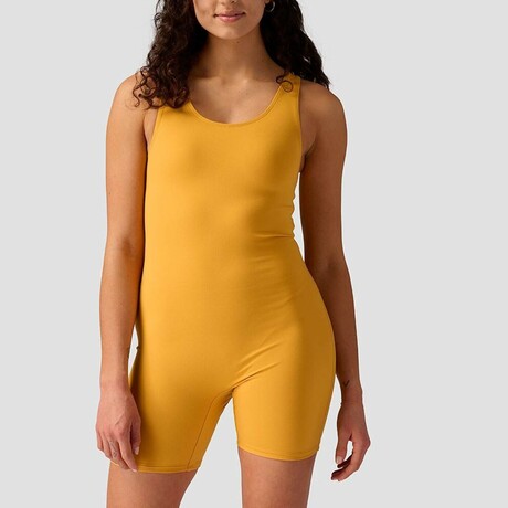 Women's // Bike Short One-Piece // Mineral Yellow (XS)