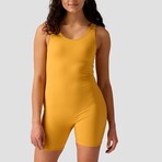 Women's // Bike Short One-Piece // Mineral Yellow (XS)