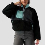 Women's // MTN 1/2-Zip High Pile Fleece Pullover // Iron Gate + Stretch Limo + Eggshell Blue (XS)