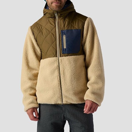 Men's // Crossover Hooded Jacket // Marble + Pine (S)