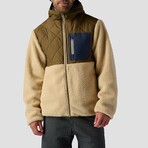 Men's // Crossover Hooded Jacket // Marble + Pine (S)