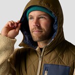 Men's // Crossover Hooded Jacket // Marble + Pine (S)