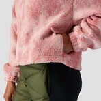 Stoic // Women's // Printed Mid Pile Fleece 1/4 Zip Pullover // Pink Cloud Prink (XS)