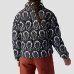 Stoic // Women's //  Printed Quilted Puffer // Midnight Navy Nordic Print (XS)