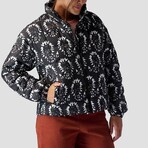 Stoic // Women's //  Printed Quilted Puffer // Midnight Navy Nordic Print (XS)