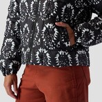 Stoic // Women's //  Printed Quilted Puffer // Midnight Navy Nordic Print (XS)