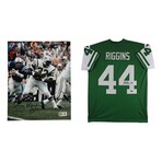 New York Jets // John Riggins & Emerson Boozer // Signed Jersey + Photo
