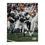 New York Jets // John Riggins & Emerson Boozer // Signed Jersey + Photo