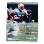 Eddie George // TEN Titans + HOo Oilers // Signed Jersey + Photo