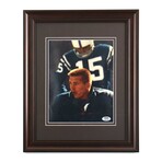 Johnny Unitas // Baltimore Colts // Signed Custom Framed Photo Display