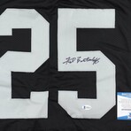 Fred Biletnikoff & Cliff Branch // Oakland Raiders // Signed Jersey + Photo