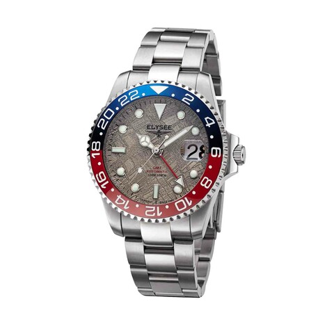 Elysee GMT Ceramic Meteorite Automatic // 80608