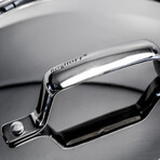 BergHOFF Professional Tri-Ply 18/10 Stainless Steel 8" Saucepan with SS Lid, 3.3qt.