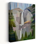 Morning Yosemite Falls (16"H x 24"W x 1.5"D)