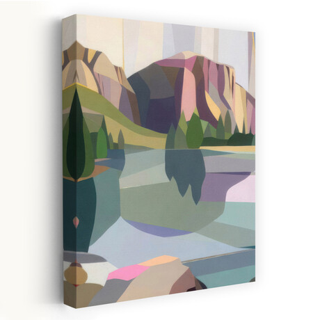 El Capitan and the Merced River (16"H x 24"W x 1.5"D)