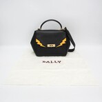 Bally // Leather B-Turn Bag // Black + Yellow // Pre-Owned