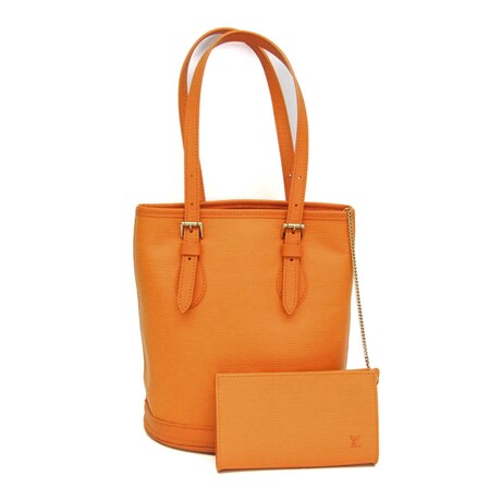 Louis Vuitton // Epi Leather Petite Bucket Bag // Mandarin // Pre-Owned