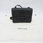 Celine // Leather Symmetrical Shoulder Bag // Black // Pre-Owned