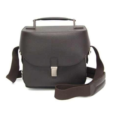 Louis Vuitton // Monogram-Embossed Glace Leather Vintage Charlie Camera Bag // Coffee // Pre-Owned