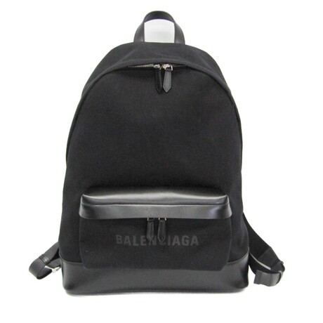 Balenciaga // Canvas + Leather Backpack // Black // Pre-Owned