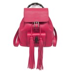 Gucci // Leather + Bamboo Backpack // Pink + Black // Pre-Owned