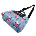 Miu Miu // Leather + Cotton + Canapa Fiori Handbag // Light Blue + Multicolor // Pre-Owned