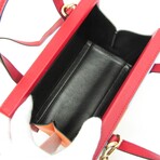 Loewe // Leather Beijing Postal Small Shoulder Bag // Red-Orange + Multi // Pre-Owned